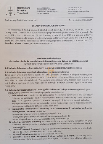 Działka Sprzedaż Trzebinia Góry Luszowskie Podbuczyna 15